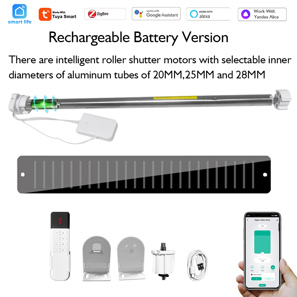 Smart Home Blinds - Tuya Zigbee Batterij Sluiter Rolgordijn Motor