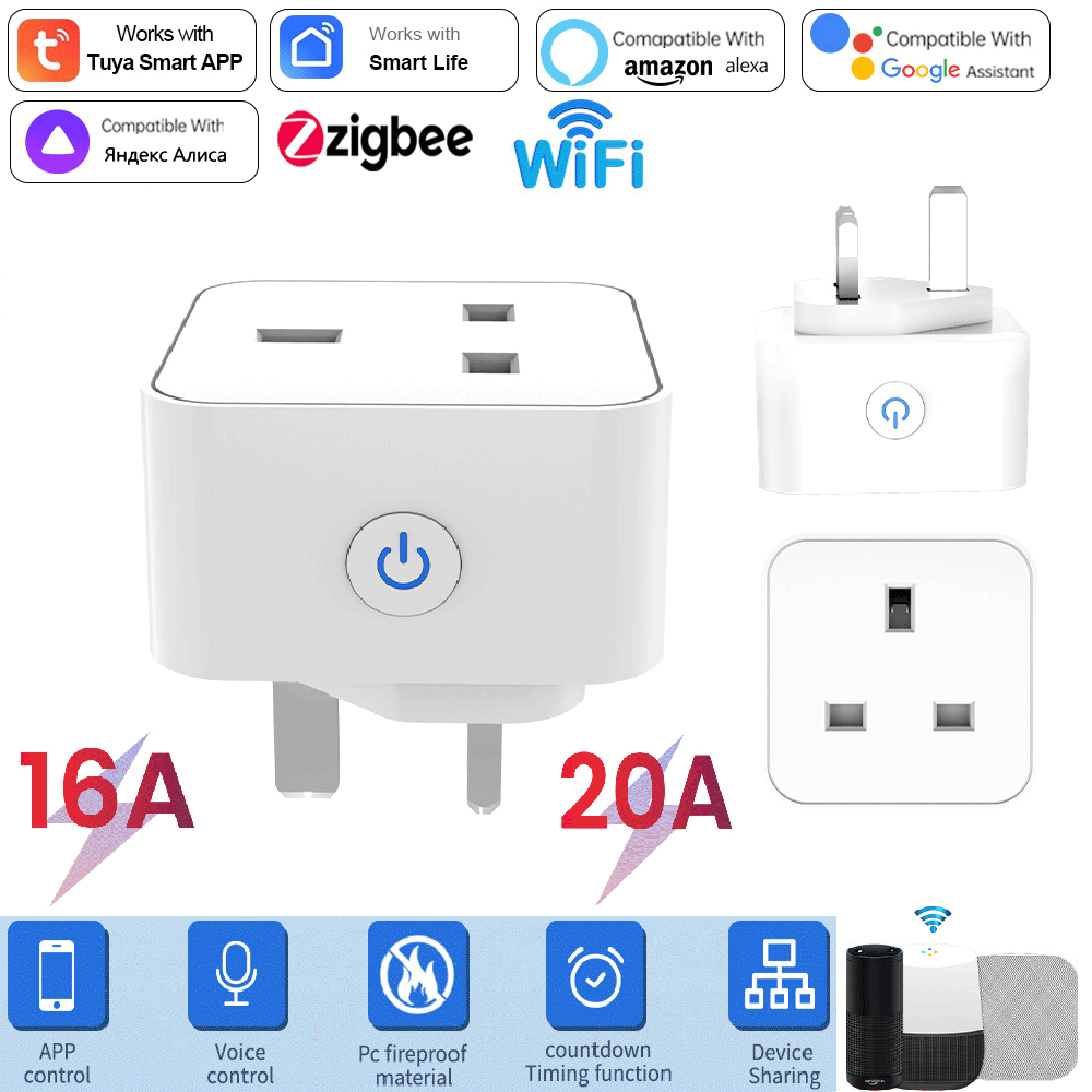 Smart Home Or Smart Home - Tuya Smart Socket 16A/20A WiFi of