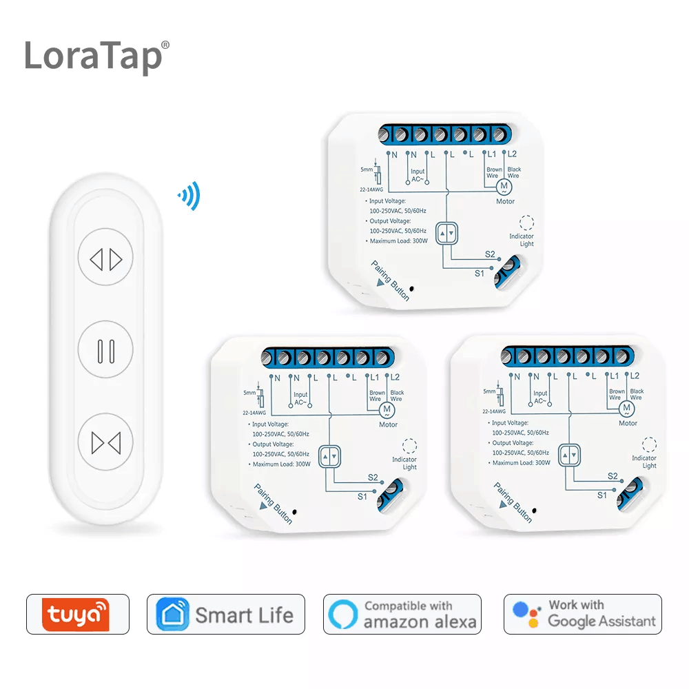 Smart Home Blinds - Tuya Smart Life Gordijnschakelaarmodule Afstandsbediening Jaloezieën