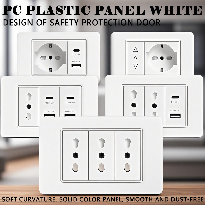 Smart Home Or Smart Home - 118 PC Plastic Paneel Socket USB