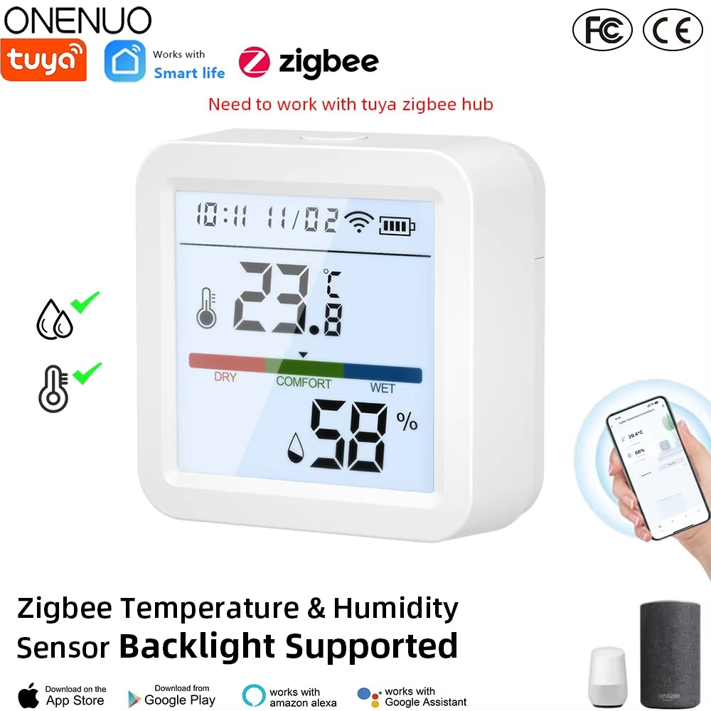 Smart Home Zentrale - Tuya ZigBee Smart Home Temperatuur Vochtigheidssensor