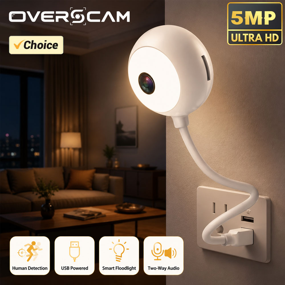 Smart Home Windows App - 5MP Mini WiFi USB Plug-in IP-camera