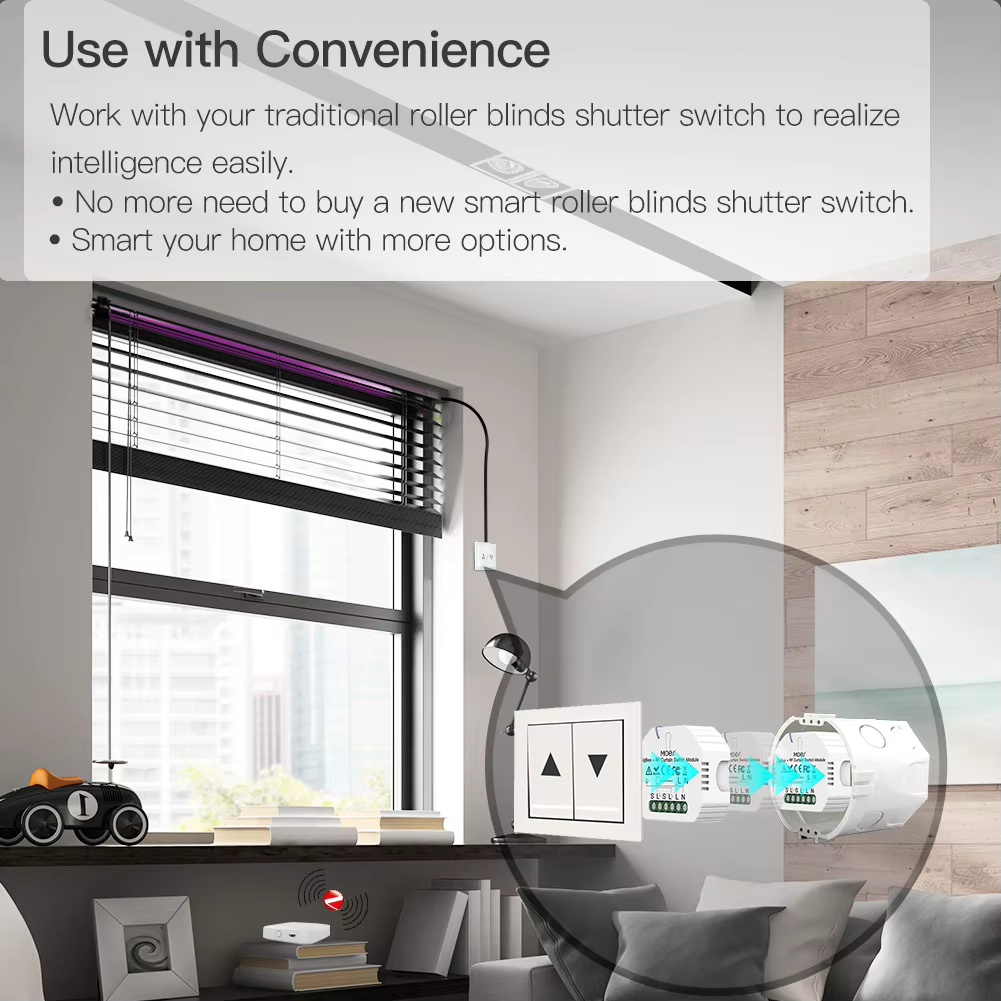 MOES ZigBee Smart RF433 Gordij - Smart Home Blinds recensie en prijs