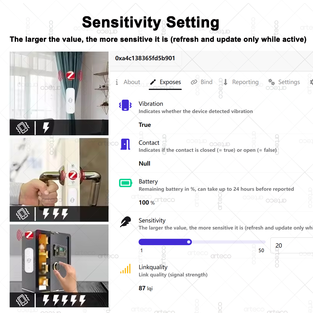 Smart ZigBee 3.0 Trillingssens - Zigbee Motion Sensor recensie en prijs