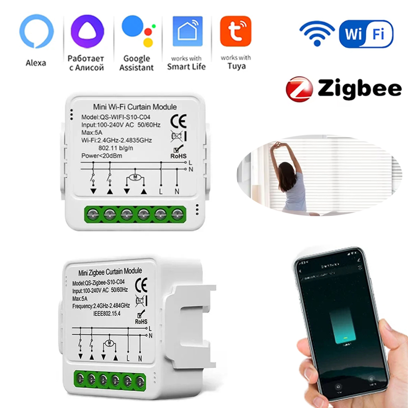 Tuya Smart ZigBee/WiFi Gordijn - Smart Home Blinds recensie en prijs