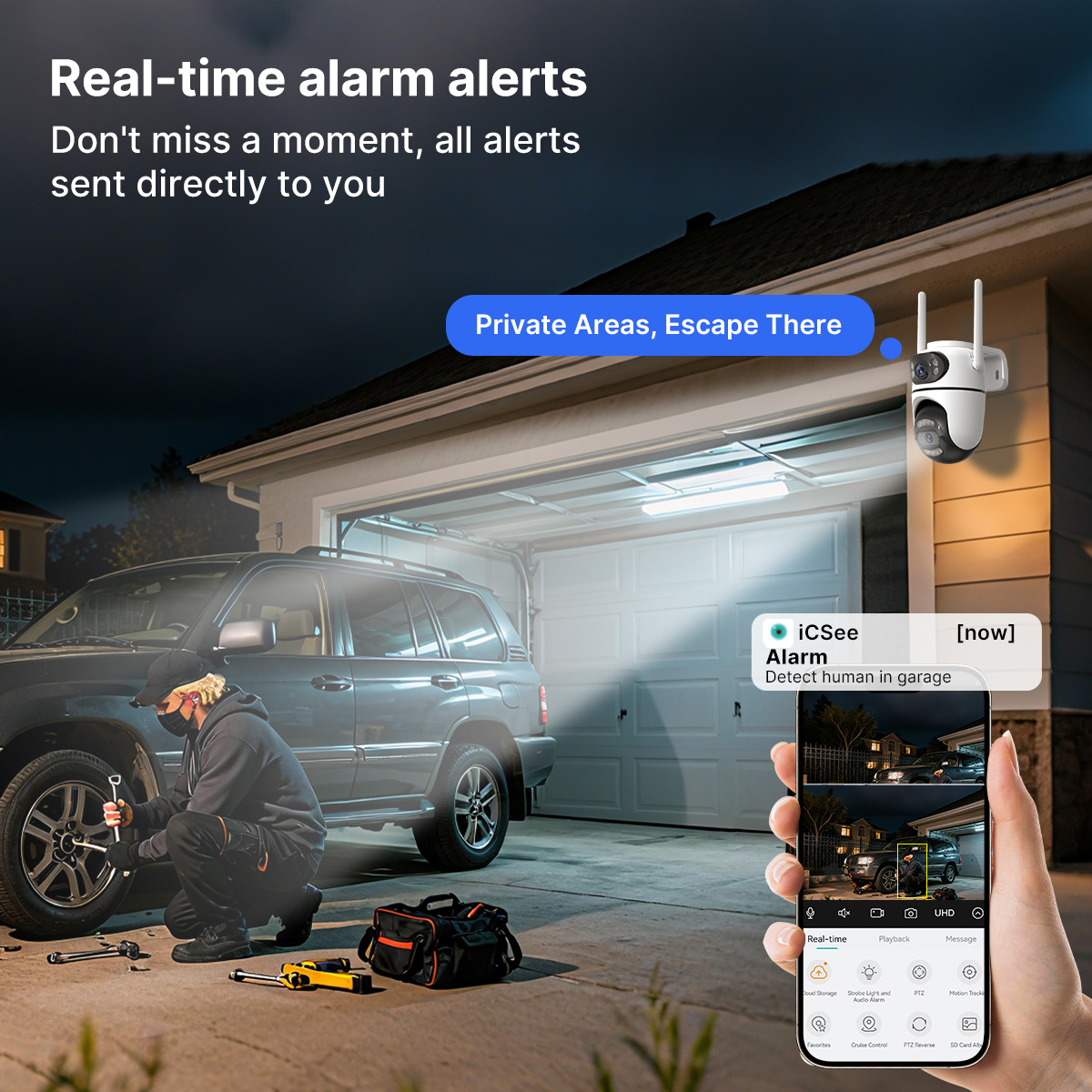 8MP 4K HD Wifi PTZ-camera ICse - Smart Home Camera Ezviz recensie en prijs